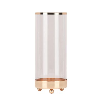 Indoor Gardening Glass Vase, Fresh Flowers Green Plants Decorative Vase Dried Flowers Art Flower Arrangement Floral Decorative Vase(Size:10.325.5CM)