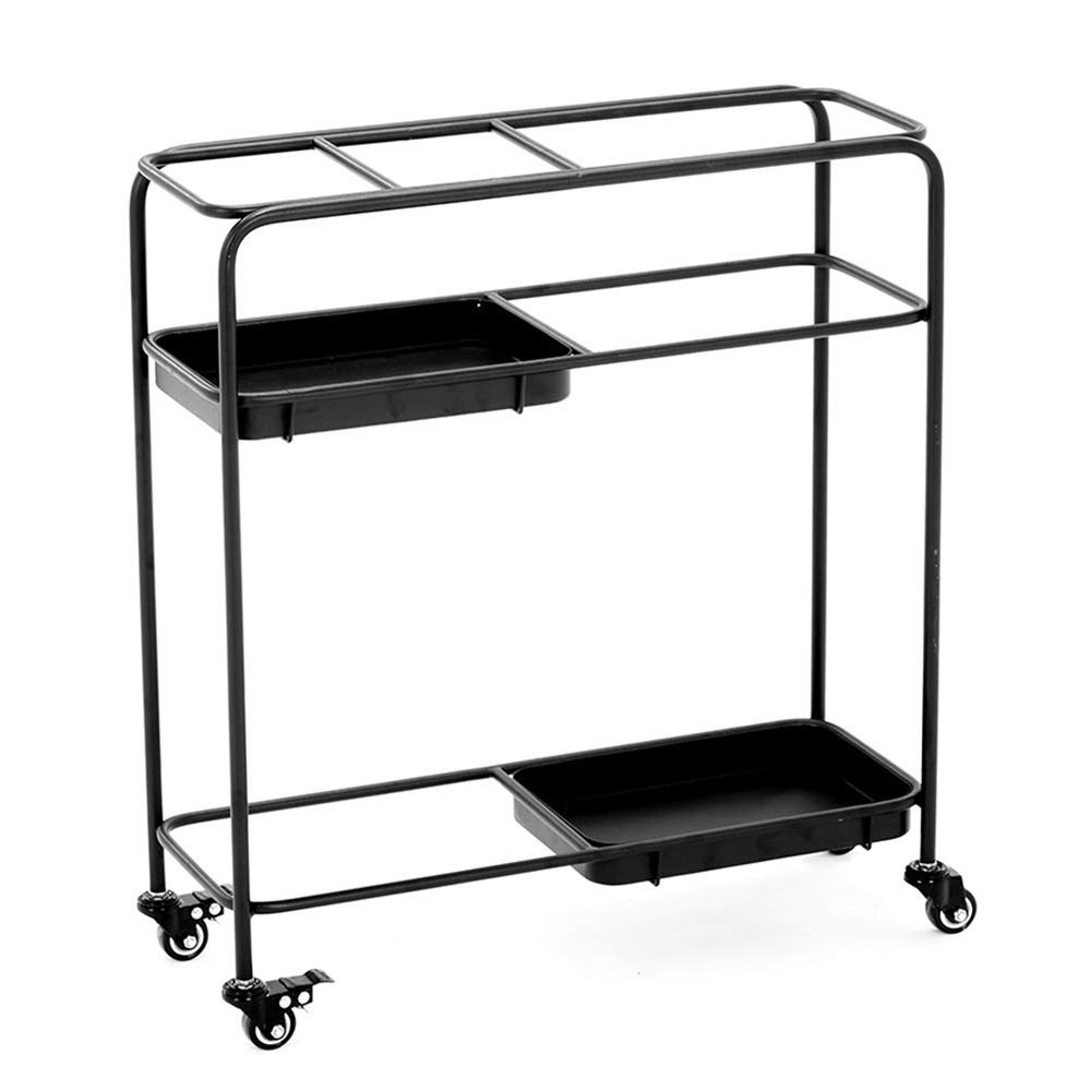Umbrella Racks WXYZ Nordic Simple Umbrella Stand, with Brake Universal Wheels for Easy Movement, Commercial Umbrella Storage Rack, Mobile Drip Tray 60x20x66cm