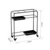 Umbrella Racks WXYZ Nordic Simple Umbrella Stand, with Brake Universal Wheels for Easy Movement, Commercial Umbrella Storage Rack, Mobile Drip Tray 60x20x66cm view 2