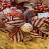 Whimsical candy cane Christmas wreath 26 round, 6.5 deep view 3
