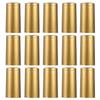 NUOBESTY 100pcs PVC Heat Shrink Capsules Sleeves Wine Shrink Wrap Christmas Wine Bottle Capsules Wrap Wine Bottle Tops Cover Film Golden view 3