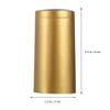 NUOBESTY 100pcs PVC Heat Shrink Capsules Sleeves Wine Shrink Wrap Christmas Wine Bottle Capsules Wrap Wine Bottle Tops Cover Film Golden view 4