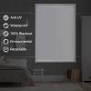 Didoya 100% Blackout Window Blinds,Roller Shades Blinds for Living Room,Office,Bedroom,UV Protection Fabric,Easy to Install75" W x 52" H,Grey view 3
