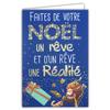 Make Your Christmas A Dream and A Dream A Reality Gold Words Santa Sleigh Gifts Hood Sky Night Blue Phrase Text Quote Proverb view 1