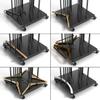 Hanger Organizer Stacker,4 in 1 Hanger Rack Stand with Swivel Caster Wheels for Laundry Room, Retail Store (Black, 1) view 3