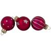 Set of 20 Glass Christmas Decorations and Tree Topper 1.25" (35mm) view 4