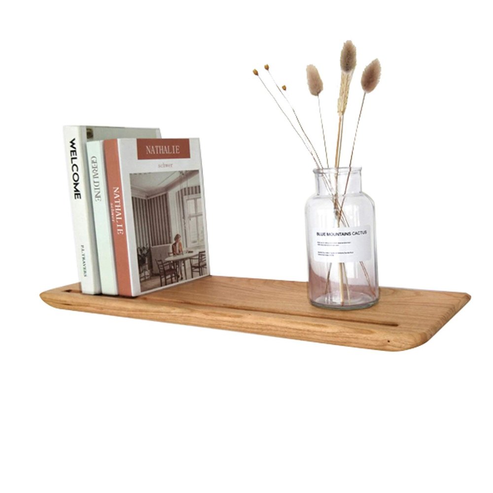 Floating shelf, Wooden Wall Shelf for Photo frames and Books under tv Hanging shelf Cube Shelves for the wall Wall board Rustic Decorations Storage Display Racks, Long 40~120cm ( Size : 60142cm )