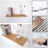 Floating shelf, Wooden Wall Shelf for Photo frames and Books under tv Hanging shelf Cube Shelves for the wall Wall board Rustic Decorations Storage Display Racks, Long 40~120cm ( Size : 60142cm ) view 4