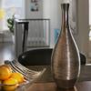 16" Shinny Bronze Unique Tall Bowling Pin Vase Figurine view 3