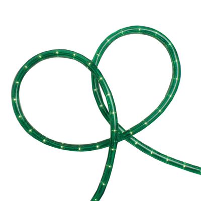 Incandescent Flexible Outdoor Christmas Rope Light - Green - 18' Green Wire