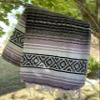 FVLFIL Authentic Mexican Blanket Falsa Blanket Yoga Blanket Perfect Beach Blanket Camping Blanket Picnic Blanket Car Blanket Home Throw Blanket (Light Purple) view 3