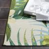 Floral Rug Green Pink Yellow White Blue | Beautiful Vibrant Chic Stylish Decorative Botanical | Casual Tropical Style Soft Plush Cozy Warm 4X6 Area Rug Indoor/Outdoor view 3