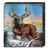 Designocracy 95216-08 Moose Wooden Block Graphic Art Design view 1