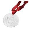 Lalique Crystal 2020 Poinsettia Clear Christmas Ornament view 1