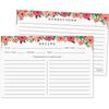 Sweetzer & Orange 4x6 Recipe Cards. Set of 50 Floral, Blank Kitchen Sheets 4x6 Inches Double Sided. Large Cooking Index Paper Fits Standard 4x6 Recipe Box Perfect for Organizing & Preserving view 1