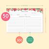 Sweetzer & Orange 4x6 Recipe Cards. Set of 50 Floral, Blank Kitchen Sheets 4x6 Inches Double Sided. Large Cooking Index Paper Fits Standard 4x6 Recipe Box Perfect for Organizing & Preserving view 2