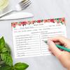 Sweetzer & Orange 4x6 Recipe Cards. Set of 50 Floral, Blank Kitchen Sheets 4x6 Inches Double Sided. Large Cooking Index Paper Fits Standard 4x6 Recipe Box Perfect for Organizing & Preserving view 3