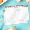 Sweetzer & Orange 4x6 Recipe Cards. Set of 50 Floral, Blank Kitchen Sheets 4x6 Inches Double Sided. Large Cooking Index Paper Fits Standard 4x6 Recipe Box Perfect for Organizing & Preserving view 4