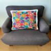 ALKIMIA INC Mexican Handmade Pillow Cover Chiapas Embroidery (Ivory) view 3