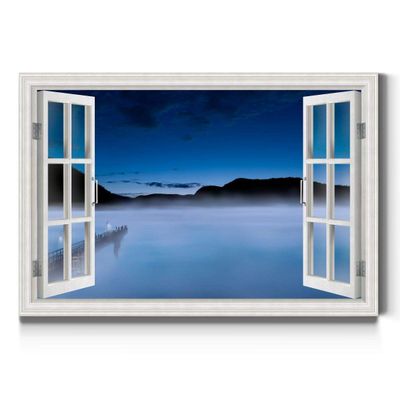 Renditions Gallery Wall Art Decorations Pictures & Prints Blue Dark Ocean View Nature Art Wall Hanging Prints for Bedroom Dining Living Room Office Home Kitchen Wall Decor - 8"X12"