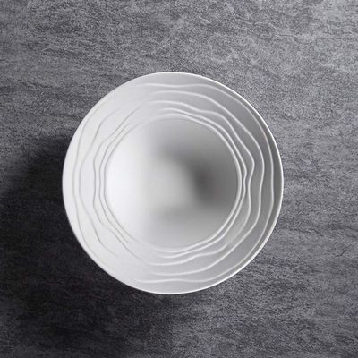 JF-XUAN Tableware, NEW YEAR GIFT Ceramic Straw Ins Cutlery Breakfast Western Simple Cutlery Soup Plate 9"