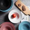 JF-XUAN Tableware, NEW YEAR GIFT Ceramic Straw Ins Cutlery Breakfast Western Simple Cutlery Soup Plate 9" view 2