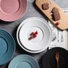 JF-XUAN Tableware, NEW YEAR GIFT Ceramic Straw Ins Cutlery Breakfast Western Simple Cutlery Soup Plate 9" view 3