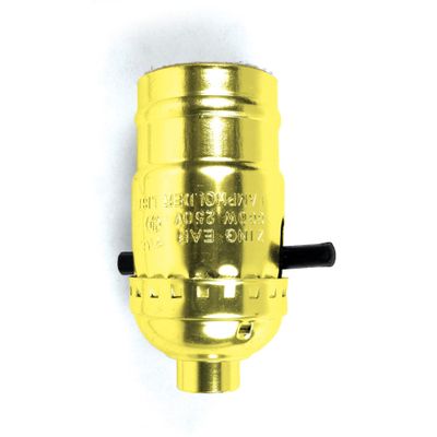 Jandorf Brass Push Through Lamp Socket