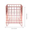 1pc Storage Basket Iron Art Container Desktop Basket Sundries Container Storage Supply Snacks Metal Grid Iron Art view 2