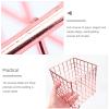 1pc Storage Basket Iron Art Container Desktop Basket Sundries Container Storage Supply Snacks Metal Grid Iron Art view 4