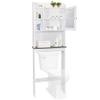 Over The Toilet Space Saver Organization Wood Storage Cabinet Home Bathroom view 1