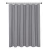 Biscaynebay Fabric Narrow Stall Shower Liners 36" Width by 72" Length, Silver Grey Water Resistant Bathroom Curtains, Rust Resistant Grommets (6 Holes) Weighted Bottom Machine Washable view 1