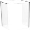 AK Lighting Clear Square Glass Lamp Shade, Clear Glass Candle Holder, Bottomless Glass Chimney Tube (4IN x 8IN) view 1
