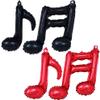 12Pcs Black Red Music Note Foil Balloons Music Theme Party Decorations Music Birthday Decorations Rock Star Birthday Decorations Rock and Roll Party Decorations Baby Shower Decorations view 1