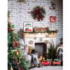 Fraser Hill Farm 5-Piece Christmas Decorating Kit, Modern Farmhouse Christmas Home Decor, Perfect for Mantel, Hearth, Tabletop, and Bookshelf, Buffalo Plaid view 2