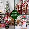 Fraser Hill Farm 5-Piece Christmas Decorating Kit, Modern Farmhouse Christmas Home Decor, Perfect for Mantel, Hearth, Tabletop, and Bookshelf, Buffalo Plaid view 3