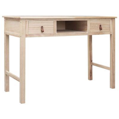 FAMIROSA Writing Desk Natural 43.3x17.7x29.9 Wood
