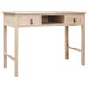 FAMIROSA Writing Desk Natural 43.3x17.7x29.9 Wood view 1