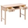 FAMIROSA Writing Desk Natural 43.3x17.7x29.9 Wood view 3
