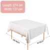 None/Brand 10 Packs Premium Plastic Rose Gold Dot Tablecloth 54 Inch x 108 Inch Rectangle Table Cover Confetti (10pcs 54"x108"/137x274cm, Pink-B) view 3