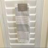 Ladinne Kitchen Towels 3X Set Oversized 20"x30" Gray White Made in Turkey Stripe view 1