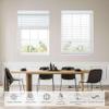 Linen Avenue Cordless 2" Faux Wood Blind White 23 1/2 W x 48 H, Flush Inside Mount (No Valance Side Pieces/Returns Included, Arrives  Inch Narrower) view 2
