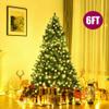 6ft Green 1000 Pines Artificial Christmas Xmas Tree w/ 300 LED Warm White Lights view 1