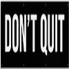 Damdekoli Don't Quit Banner - Home Gym Decor - Large Quote Wall Art - Weightlifting Fitness - Inspirational (48 x 16 Inches) view 1