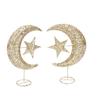 SOLUSTRE Christmas Tree Topper Gold Glittered Star and Moon Christmas Tree Decoration Creative Party Supplies for Home Mall view 4