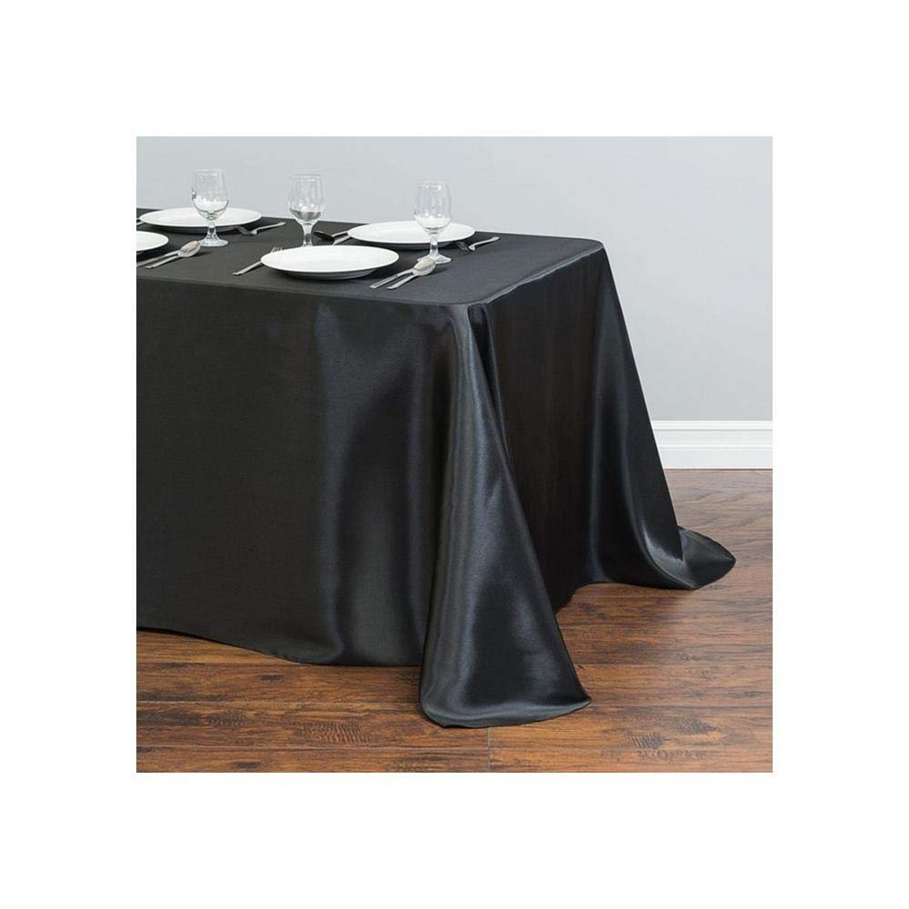 1pcs Rectangle Satin Tablecloth Table Overlays Wedding Decoration Banquet Dining Table Cover Table Cloth