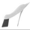 Marna W651W Sumikko Brush with Scraper, White, Cleaning Master Fits Every Corner (Removes Dirt from Faucets, Sashes, Bento Box Grooves, etc.) view 1