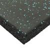 Genaflex Pro Heavy Duty Thick Rubber Gym Floor Tiles High Density Shock Absorbent Laminated Deadlift Mats - 1" Thick X 20" W X 20" L - 2.7 Sq. Ft. (Light Blue/Black, 10 Tiles - 27 Sq. Ft.) view 2
