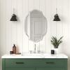 Better Bevel Frameless Oval Mirror | 24" x 36" Bathroom Wall Mirror w/Beveled Edge | Scalloped Curvy Edges | Ultra-Flush Hanging System (Horizontal or Vertical) view 2