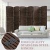 6 Panel Wood Room Divider, 6 Ft Tall Privacy Wall Divider Folding Wood Screen, Each Panel for Home Office Bedroom Restaurant, Best Home Foldable Screen, Light and Easy to Move 70.8" H  17.7" W Brown view 4
